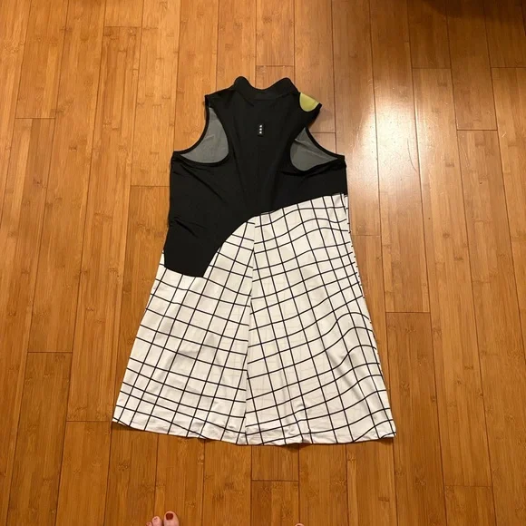 Jamie Sadock Womens Grid Sleeveless Golf Dress - Picture 2 of 7